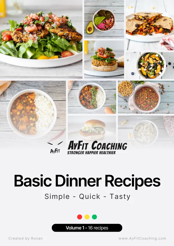 Basic Dinners recipe book cover